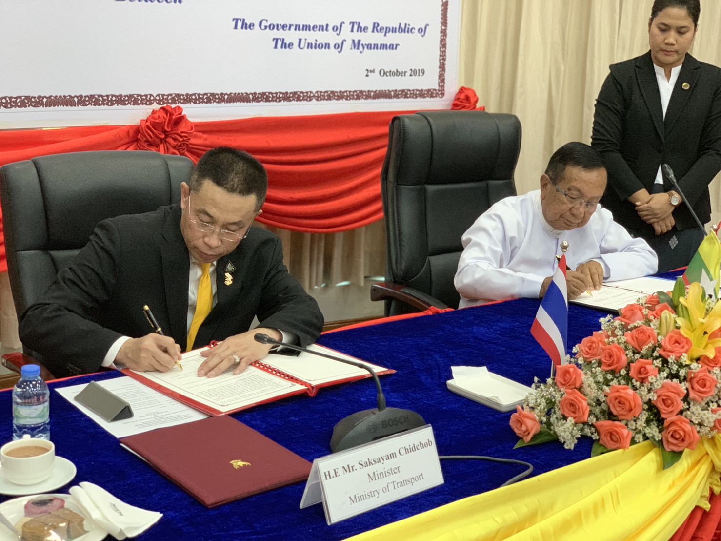 คมนาคม-เมียนมา ร่วมลงนามงานบริหาร/ซ่อมบำรุงสะพานแม่น้ำเมยแห่งที่ 2 แล้ว!!