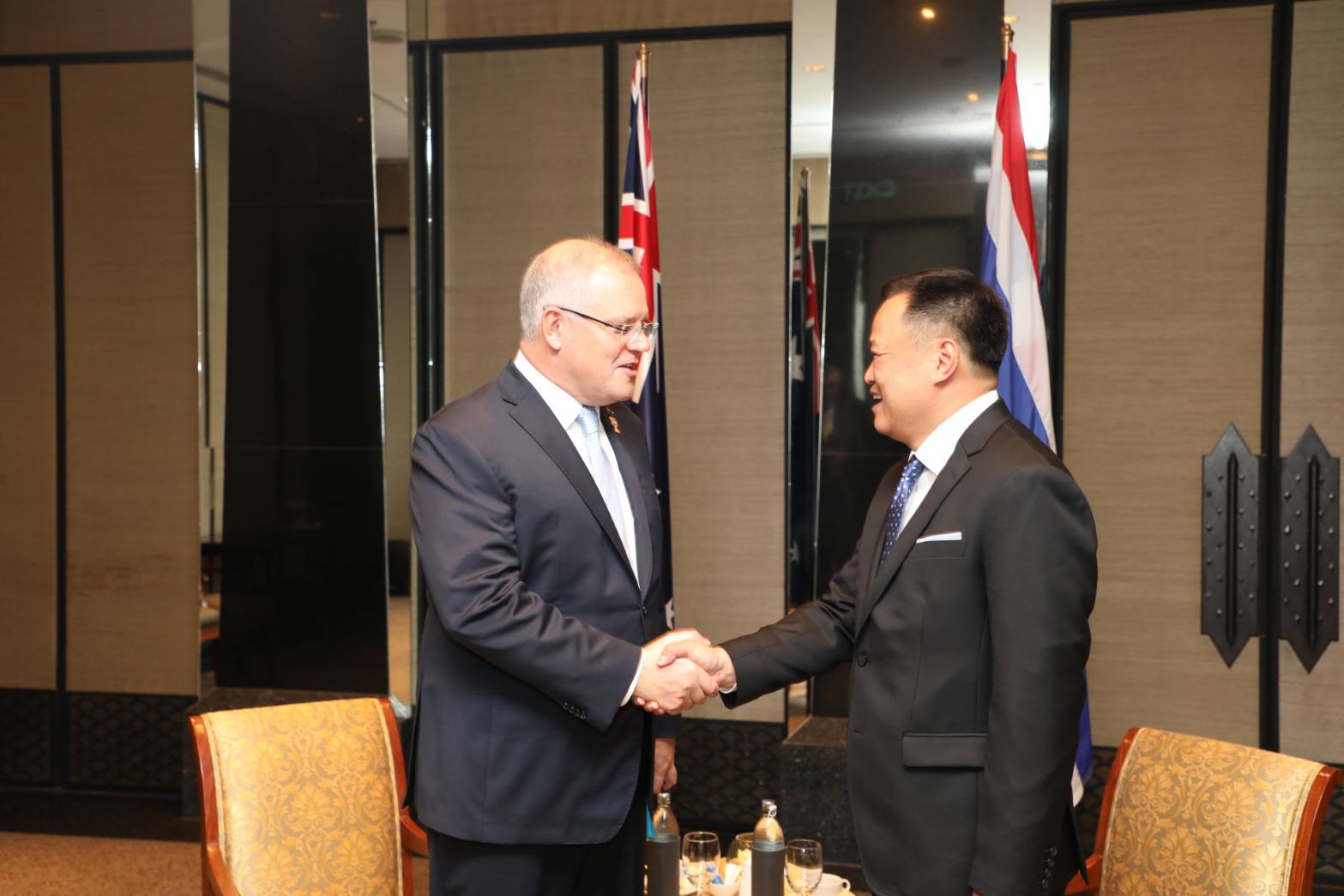 "อนุทิน" รองนายกฯ เข้าเยี่ยมคารวะ "สกอตต์ มอร์ริซัน" นายกฯออสเตรเลีย ในการมาเยือนไทย