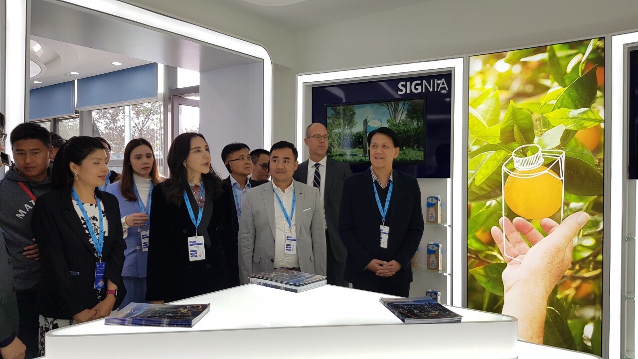 "รมช.มนัญญา" เยี่ยมชมศูนย์เทคโนโลยีผลิตบรรจุภัณฑ์ในจีน