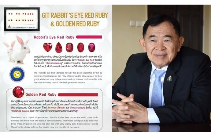 "วีรศักดิ์" สั่ง สถาบันเดินหน้าจัดทำมาตรฐานสีอัญมณี หลัง ต่างชาติ ตอบรับ กระแสมาตรฐานสี Rabbit’s Eye Ruby และ Golden Red Ruby เกินคาด