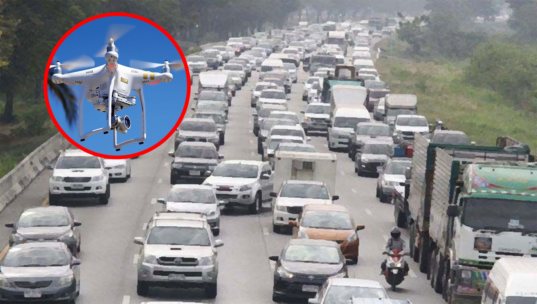 "ศักดิ์สยาม" ปิ้งไอเดียใช้ "โดรน" แก้ไขปัญหาการจราจรติดขัด สนข.เป็นศูนย์ปฏิบัติการหลัก ผนึก ทล.และทอ.