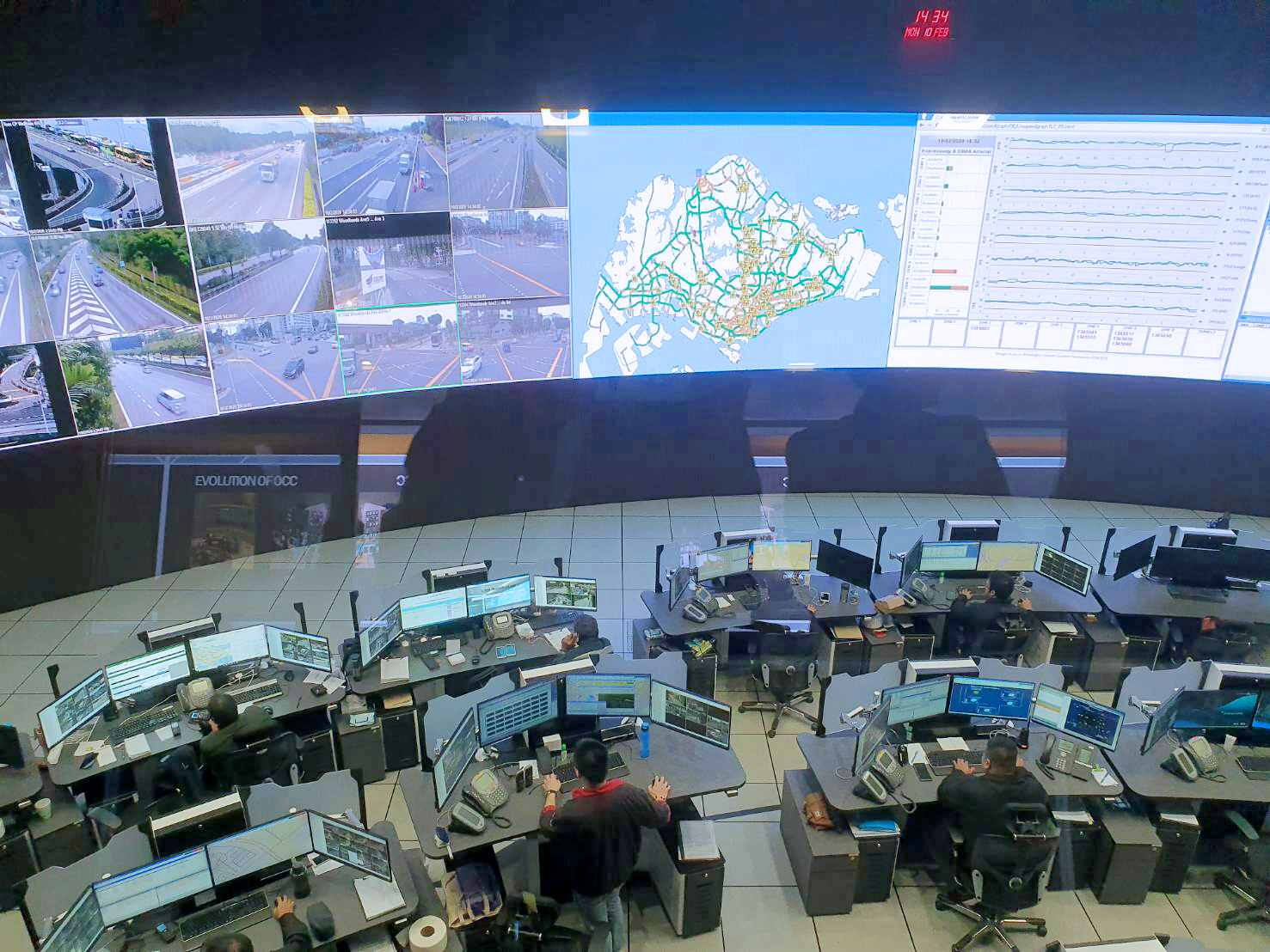 "อนุทิน" รองนายกฯ และ "ศักดิ์สยาม" รมว.คค. เยี่ยมชมศูนย์ระบบการขนส่งอัจฉริยะของสิงคโปร์