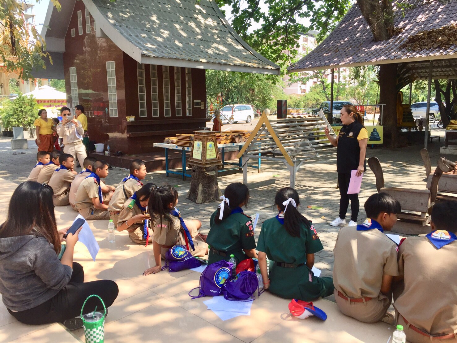 คณะลูกเสือมัคคุเทศก์ เข้ารับการฝึกอบรมโครงการฝึกอบรมลูกเสือมัคคุเทศก์ จังหวัดนครราชสีมา