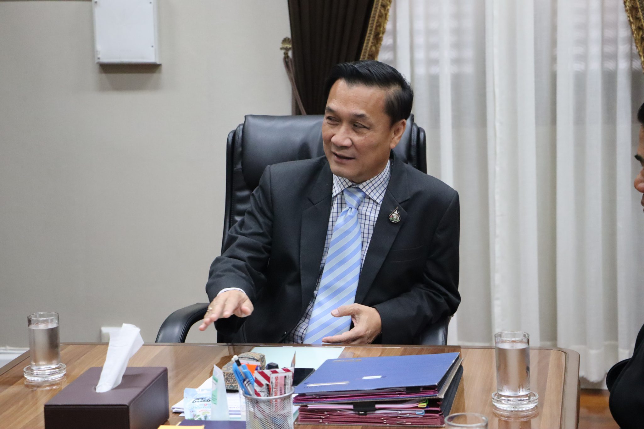 "ดร.ทรงศักดิ์" มท.3 หารือข้อราชการกับคณะกรรมการบริหาร สหภาพแรงงานรัฐวิสาหกิจการประปาส่วนภูมิภาค (สร.กปภ.)