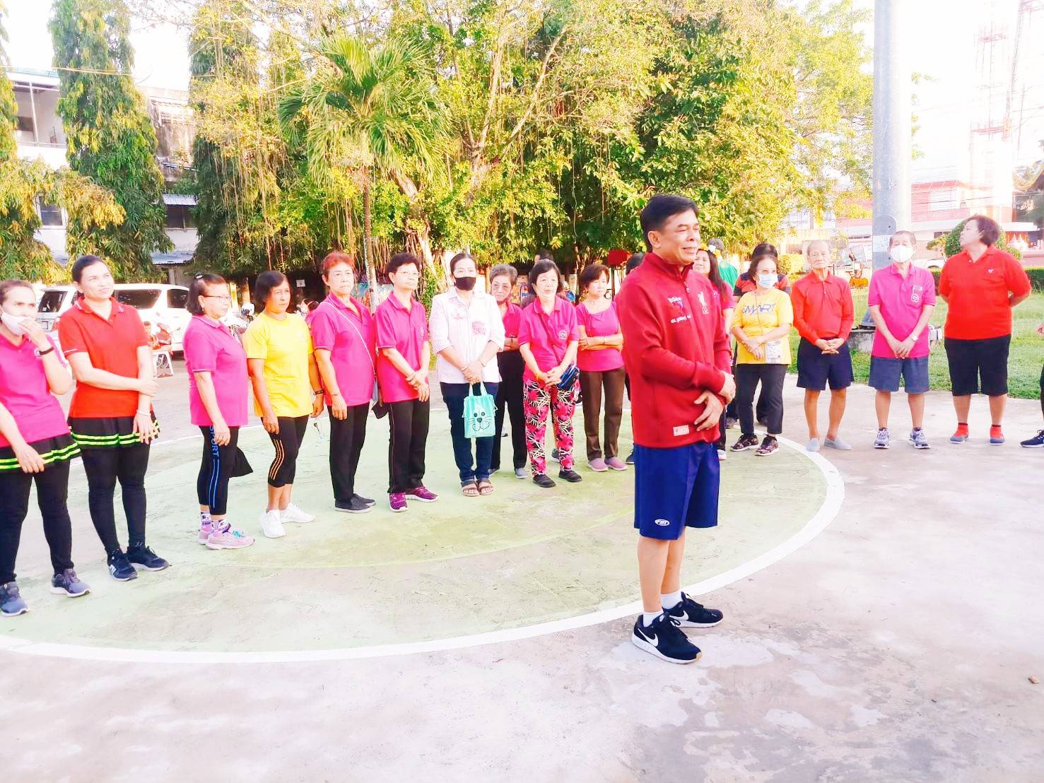 ‘ส.ส.ภูมิศิษฏ์’ ร่วมโครงการส่งเสริมการออกกำลังกายเพื่อสุขภาพกับพี่น้องประชนในเขตเทศบาลเมืองพัทลุง