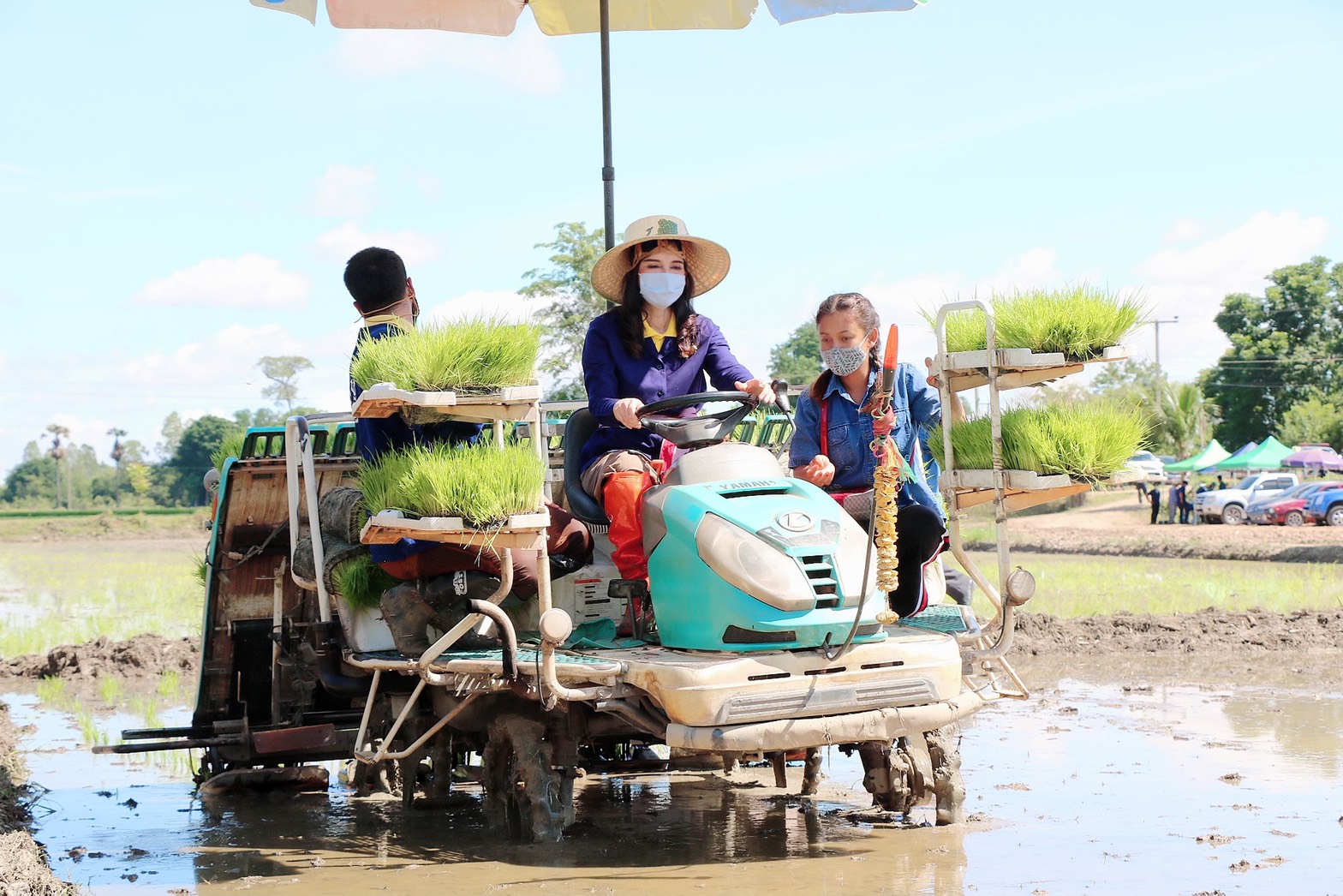 "รมช.มนัญญา" ลุยแปลง เปิดฤกษ์ฤดูกาลทำนา ตามแนวทางระบบการปลูกข้าว