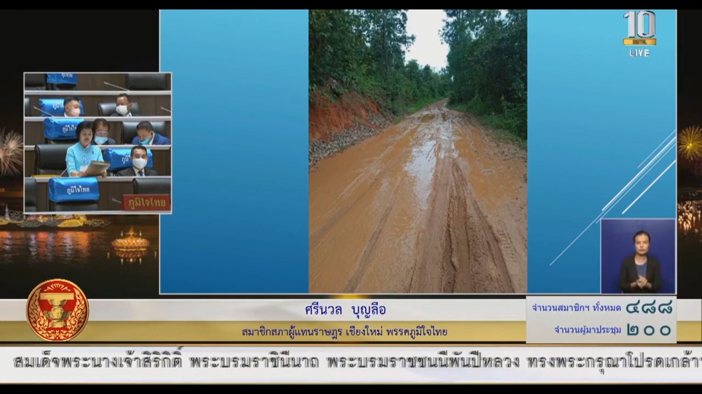 "ส.ส.ศรีนวล บุญลือ" ห่วงใยประชาชนชาวแม่วาง อ.แม่วิน จ.เชียงใหม่ ในช่วงหน้าฝนถนนไม่สามารถสัญจรไปมาได้ วอนรัฐ ช่วยเหลือเร่งด่วน ทั้งยังกระทบการขนย้ายพืชผลทางการเกษตรของชาวบ้าน