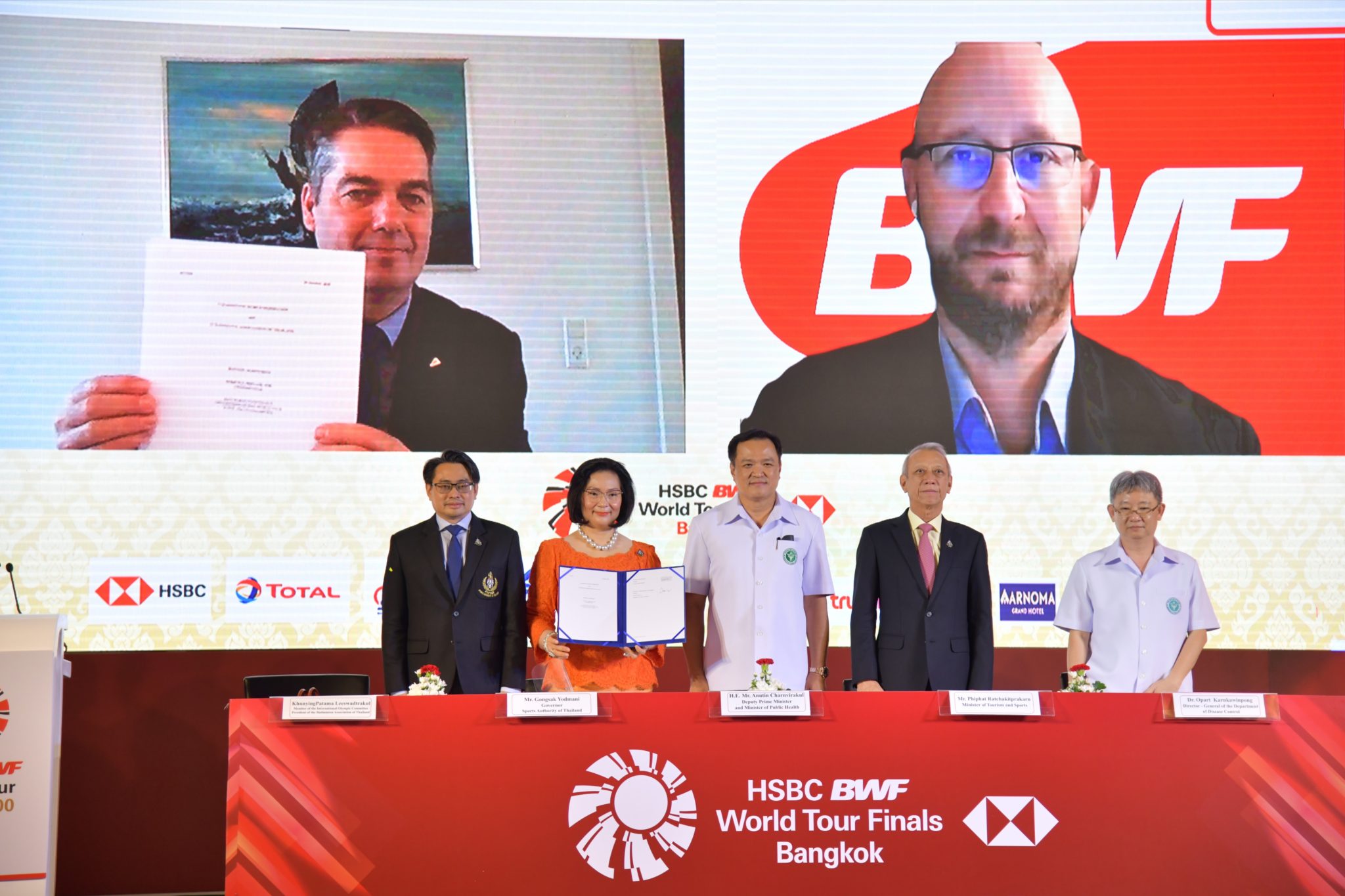 ประเทศไทยพร้อมสร้างประวัติศาสตร์ เป็นเจ้าภาพจัดแข่งขันแบดมินตันระดับสูงสุดของโลก 3 รายการใหญ่ HSBC BWF World Tour