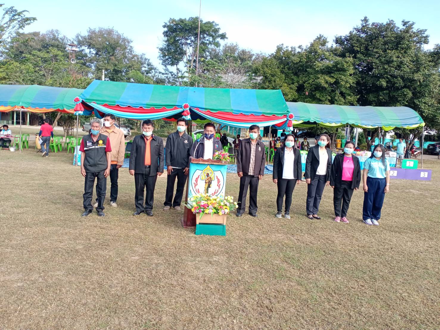 'ส.ส.พรชัย อำนวยทรัพย์' เป็นประธานในพิธีเปิดการแข่งขันกีฬา พญาสัตบรรณ เกมส์ 63 ต้านภัยยาเสพติด ณโรงเรียนบ้านหนองใหญ่พัฒนา