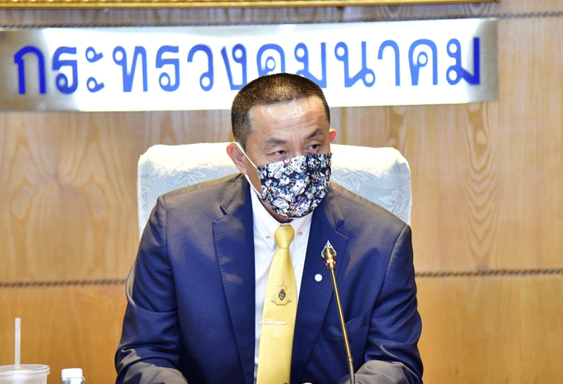 รมว.ศักดิ์สยาม ชิดชอบ ประชุมติดตามความคืบหน้าการดำเนินงานตามนโยบายการเปิดให้บริการการขนส่งทางน้ำในเส้นทางระหว่างจังหวัดชลบุรี – จังหวัดประจวบคีรีขันธ์ – จังหวัดสงขลา