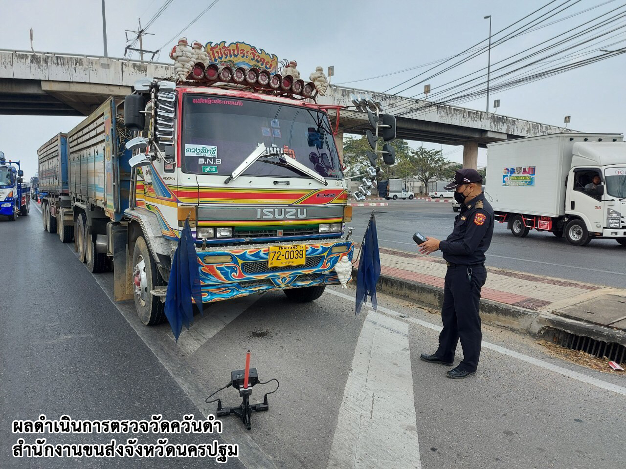 กรมการขนส่งทางบก ตรวจควันดำรถบรรทุกและรถโดยสารต่อเนื่องทั่วประเทศ มุ่งป้องกันและแก้ไขปัญหา PM2.5