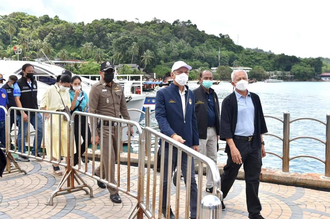 รมว.พิพัฒน์ พร้อมหน่วยงานที่เกี่ยวข้องเดินทางไปยังเกาะพีพี เยี่ยมชมพื้นที่นำร่อง Extension Sealed routes
