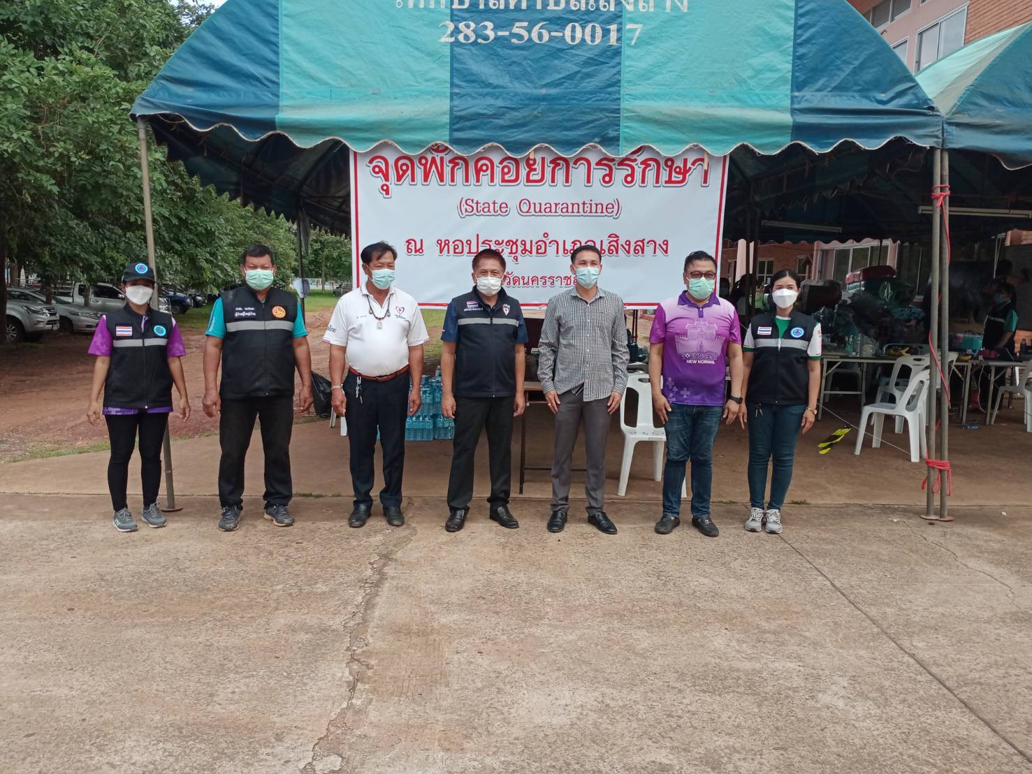 คนเสิงสาง ไม่ทิ้งกัน !! ส.ส.พรชัย ลงพื้นที่เยี่ยมและให้กำลังใจผู้ปฏิบัติงาน ณ ศูนย์พักคอย หอประชุมอำเภอเสิงสาง จ.นครราชสีมา