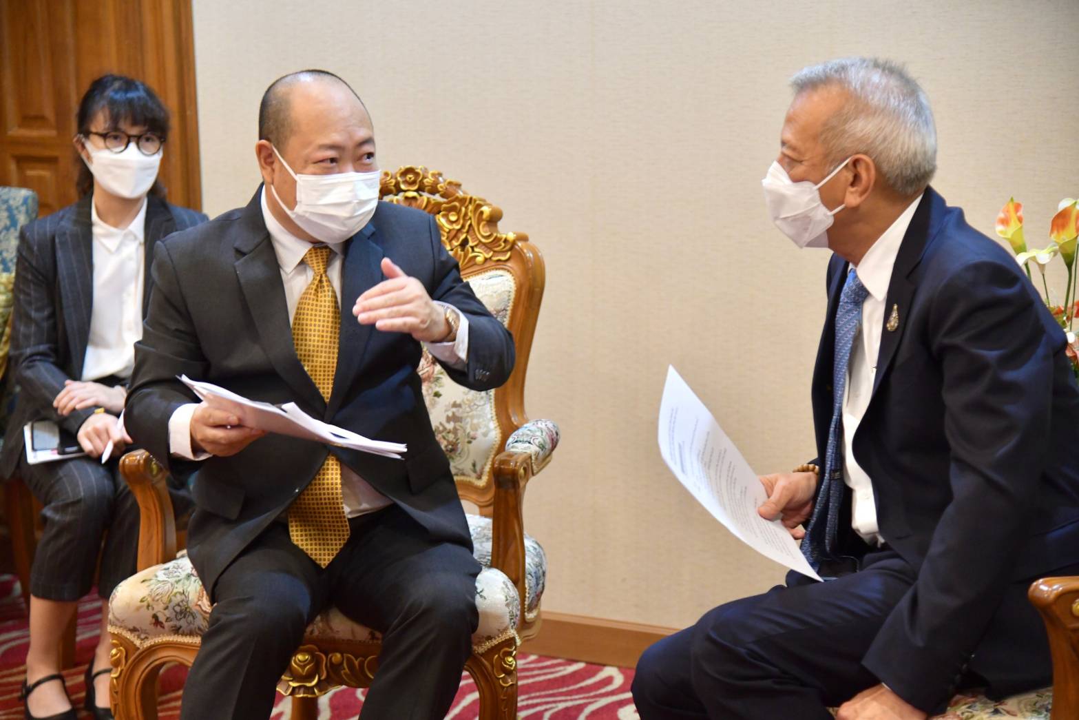 รมว.พิพัฒน์ ให้สัมภาษณ์ในการดำเนินโครงการกีฬาเจ็ตสกี WGP#1 Water Jet World Series 2021