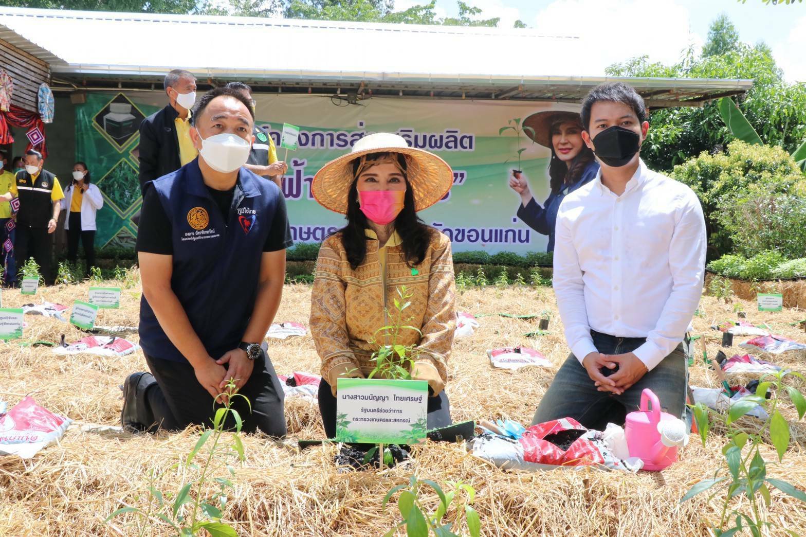 “รมช.มนัญญา” เปิดงาน Kick Off โครงการส่งเสริมการผลิตฟ้าทะลายโจรในสถาบันเกษตรกร จ.ขอนแก่น เร่งขยายพื้นที่ปลูกฟ้าทะลายโจร พร้อมแจกพันธุ์กล้าฟ้าทะลายโจร เพื่อเร่งตอบโจทย์ความต้องการของผู้บริโภคในสถานการณ์โควิด-19 ในปัจจุบัน