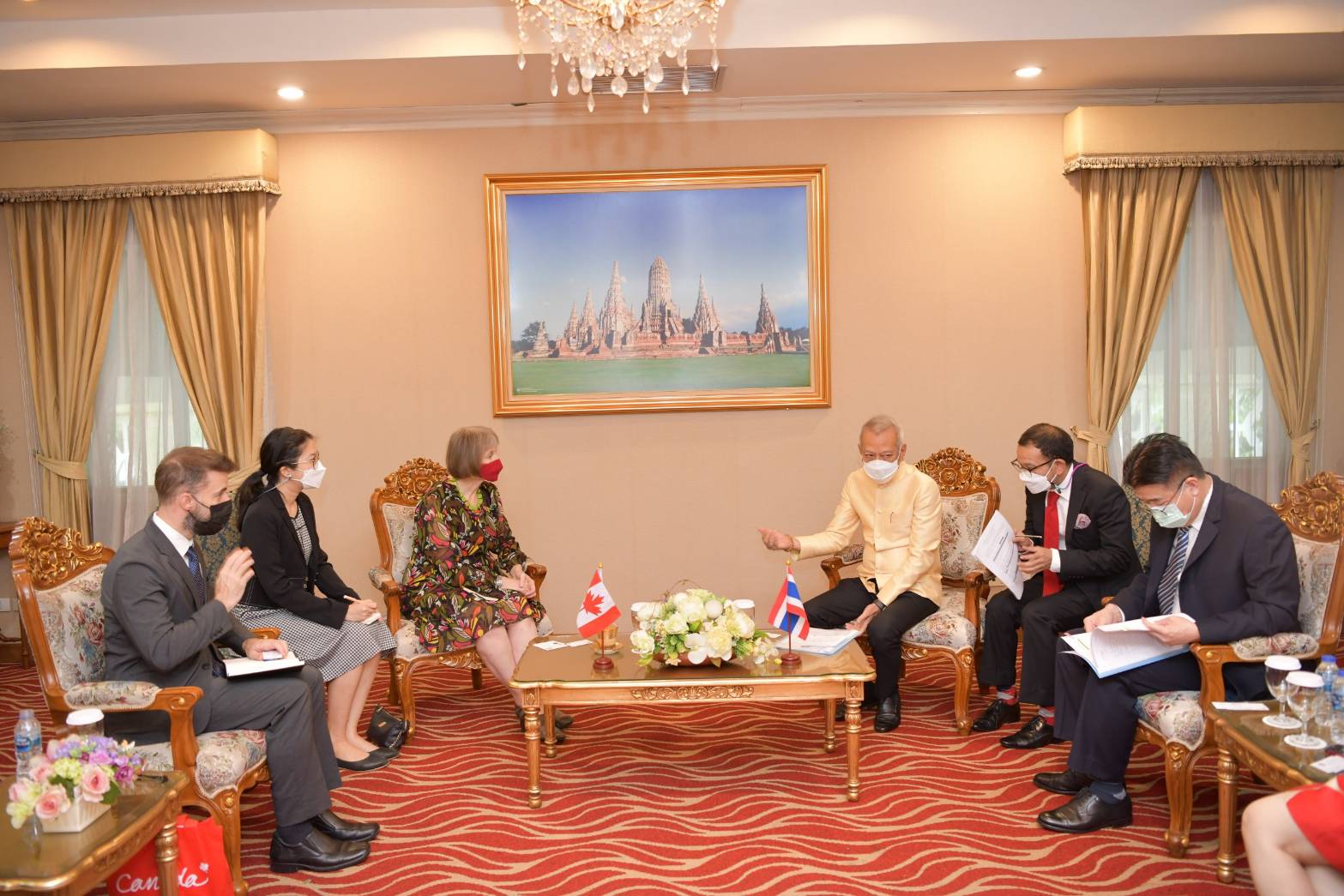 รมว.พิพัฒน์ รัชกิจประการ ให้การต้อนรับการเยี่ยมคารวะของนาง ซาร่า เทย์เลอร์ เอกอัครราชทูตแคนาดาประจำประเทศไทย ณ ห้องรับรอง สำนักงานปลัดกระทรวงการท่องเที่ยวและกีฬา