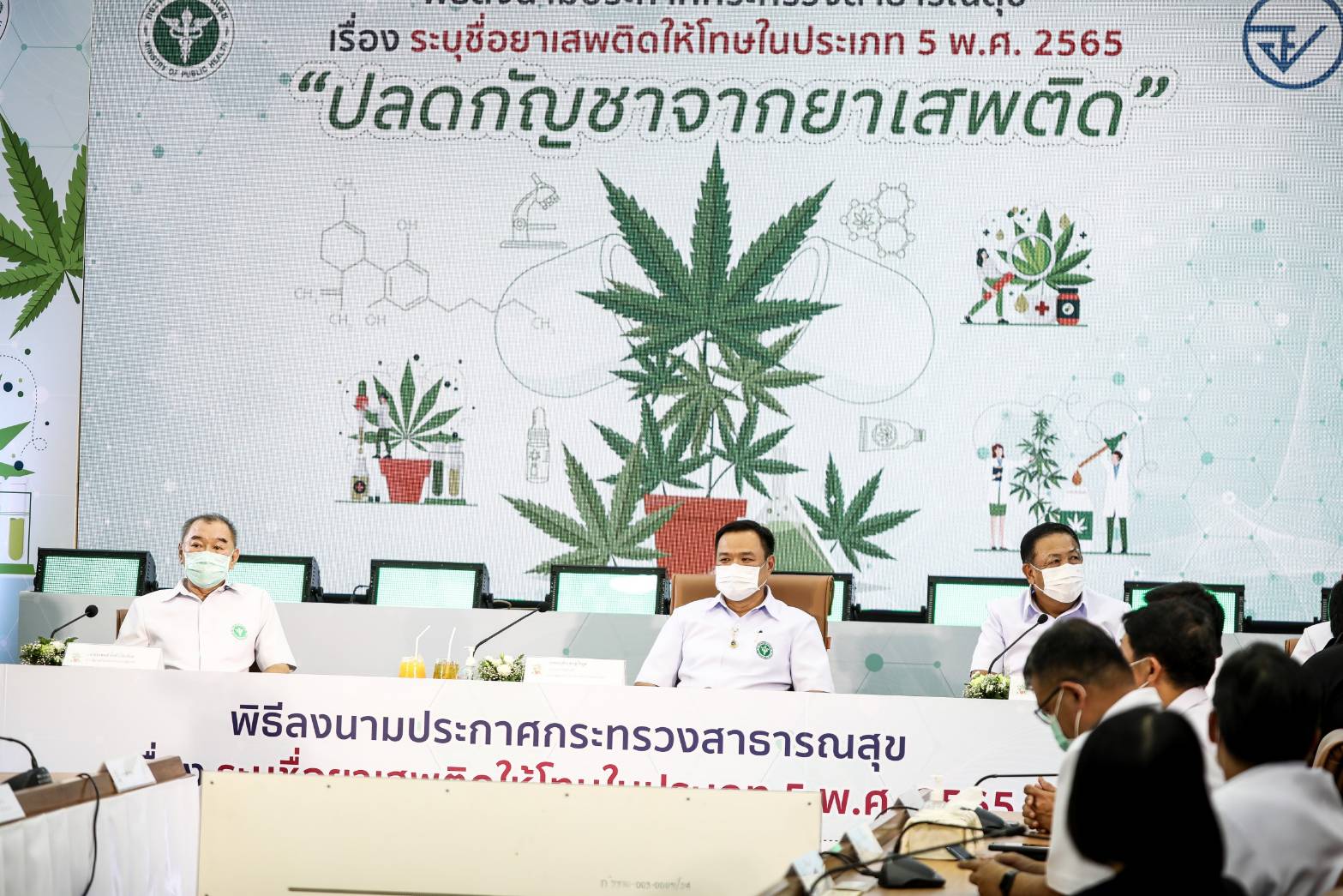 "อนุทิน" เซ็น ยส.5 ปลดกัญชาพ้นยาเสพติดแล้ว ย้ำไม่ขัด UN วางเป้าปลูกเป็นพืชครัวเรือน