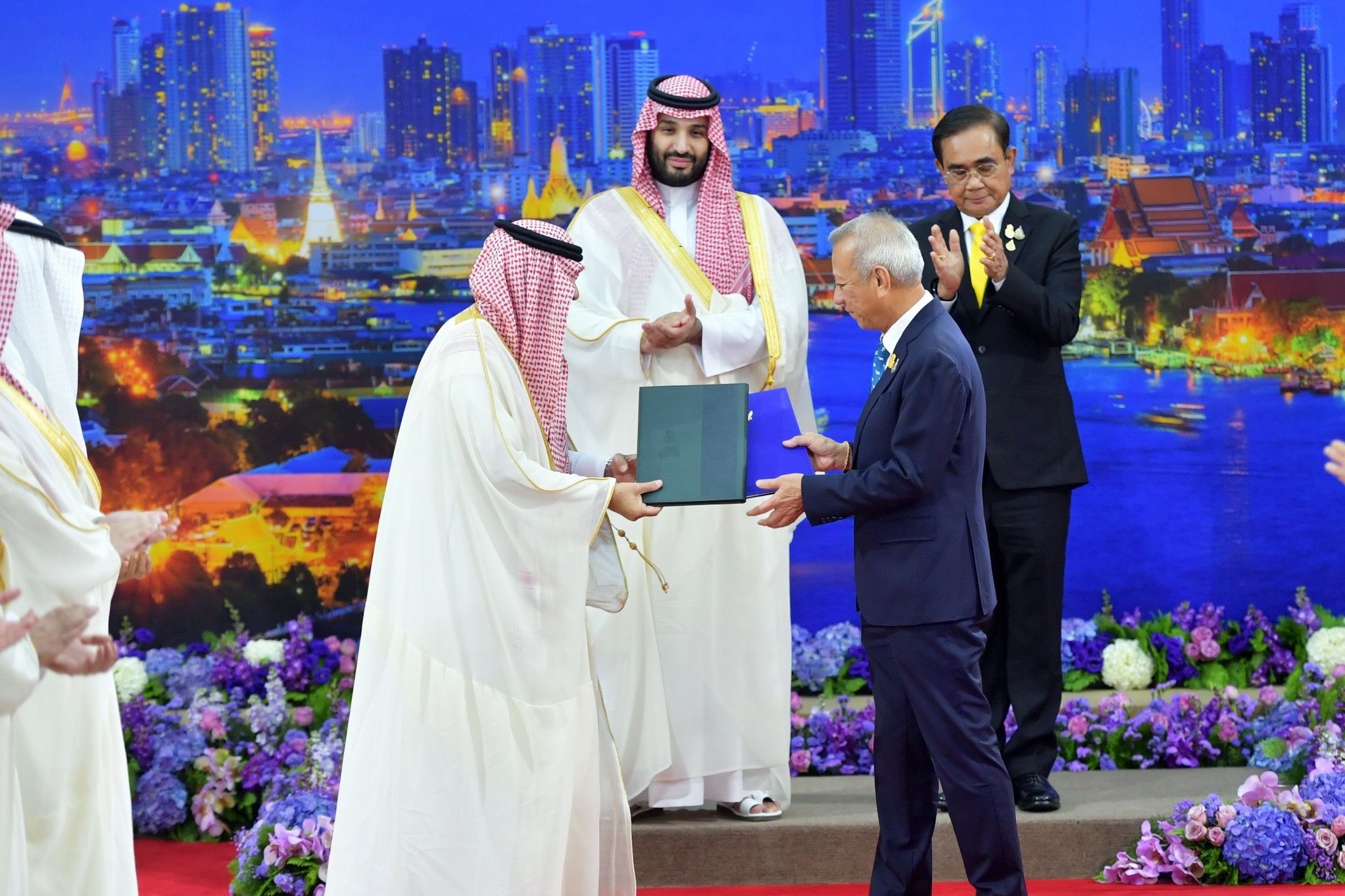 พิธีลงนามและแลกเปลี่ยนเอกสารบันทึกความเข้าใจระหว่างรัฐบาลแห่งราชอาณาจักรไทยกับรัฐบาลแห่งราชอาณาจักรซาอุดิอาระเบีย