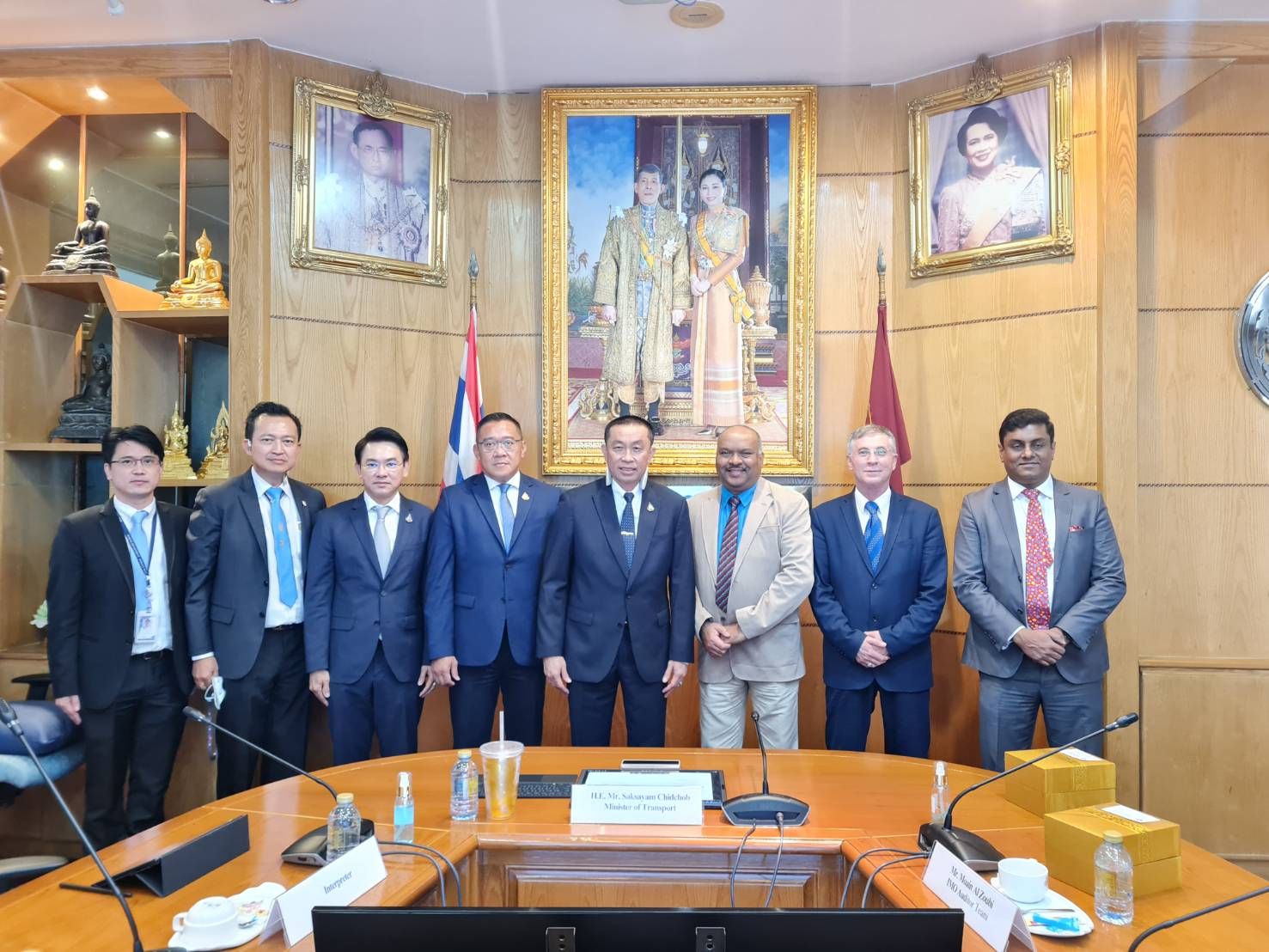 ศักดิ์สยาม ให้คณะผู้ตรวจประเมินประเทศสมาชิกองค์การทางทะเลระหว่างประเทศภาคบังคับ (IMSAS) เข้าพบ เพื่อรายงานผลการตรวจประเมิน พร้อมร่วมกันยกระดับมาตรฐานการขนส่งทางน้ำ