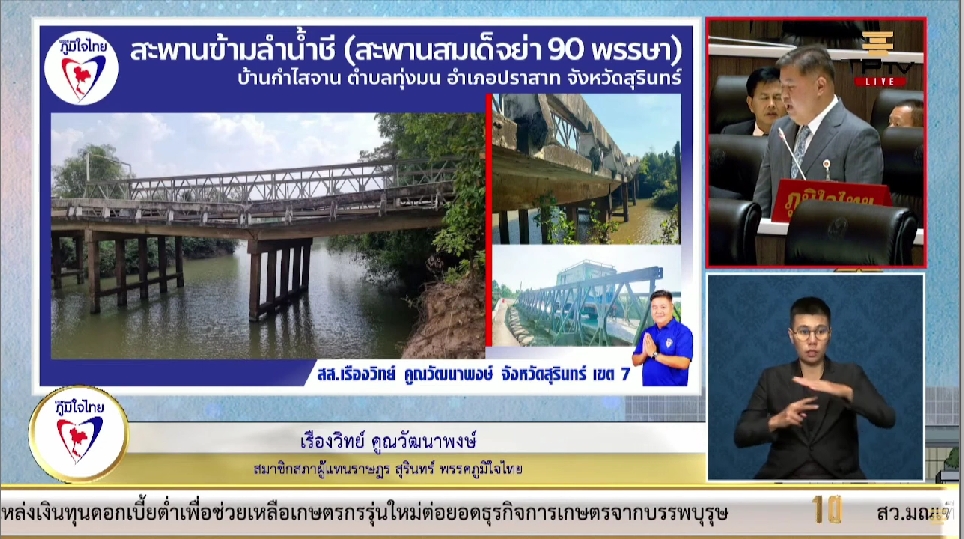 “เรืองวิทย์” หารือในสภา ขอให้หน่วยงานเกี่ยวข้องเร่งดำเนินการแก้ไขปัญหาน้ำประปาเพื่อให้ประชาชนได้ใช้อย่างทั่วถึง