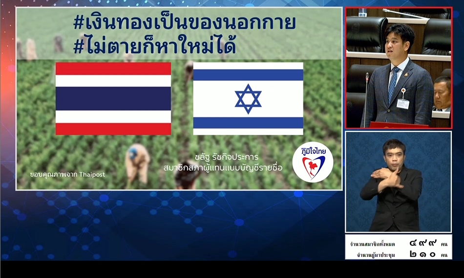 “ชลัฐ” วอน สส. ในสภาทุกพื้นที่ร่วมกันประชาสัมพันธ์ข้อมูลข่าวสารในอิสราเอล เพื่อให้สามารถติดต่อพี่น้องแรงงานที่อาศัยอยู่ในประเทศอิสราเอลได้