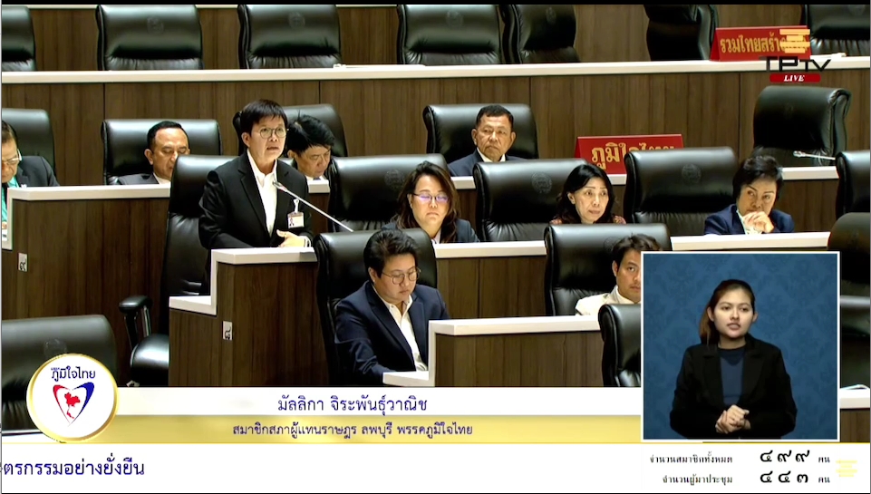 "สส.มัลลิกา" เสนอตั้ง กมธ.พิจารณาแก้ปัญหาลิง ของ จ.ลพบุรี อย่างจริงจัง