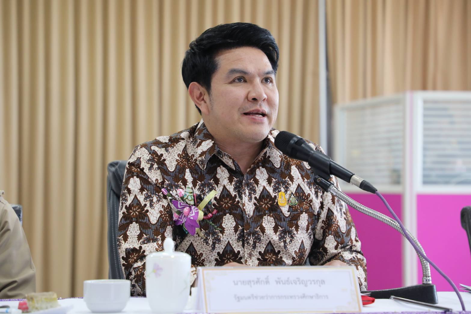 “เสมา 2” ลงพื้นที่ จ.ปัตตานี รับฟังนโยบายการช่วยเหลือฟื้นฟูสถานศึกษาในสังกัดกระทรวงศึกษาธิการที่ประสบอุทกภัย