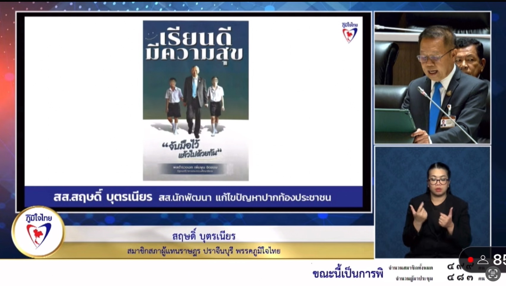 สส.นักพัฒนา “สฤษดิ์” หนุนงบ พ.ร.บ. รายจ่าย 2567 แนะ สงป. เพิ่มค่าอาหารกลางวันเด็ก รร.เอกชน เพื่อให้เกิดความเท่าเทียม ลดความเหลื่อมล้ำ