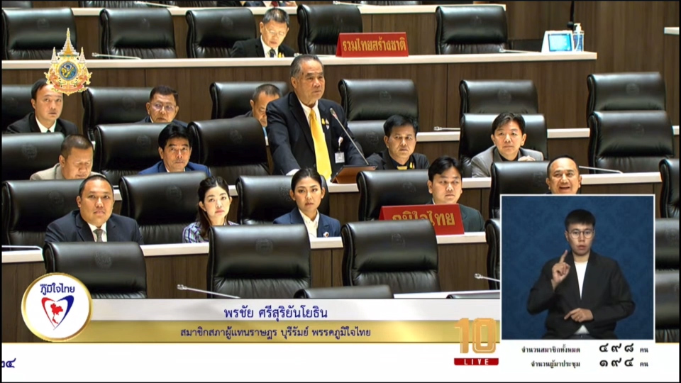 "สส.พรชัย" แนะหน่วยงานที่เกี่ยวข้อง ออกโฉนด ส.ป.ก. เพิ่มเติ่ม เพื่อประโยชน์ของประชาชน