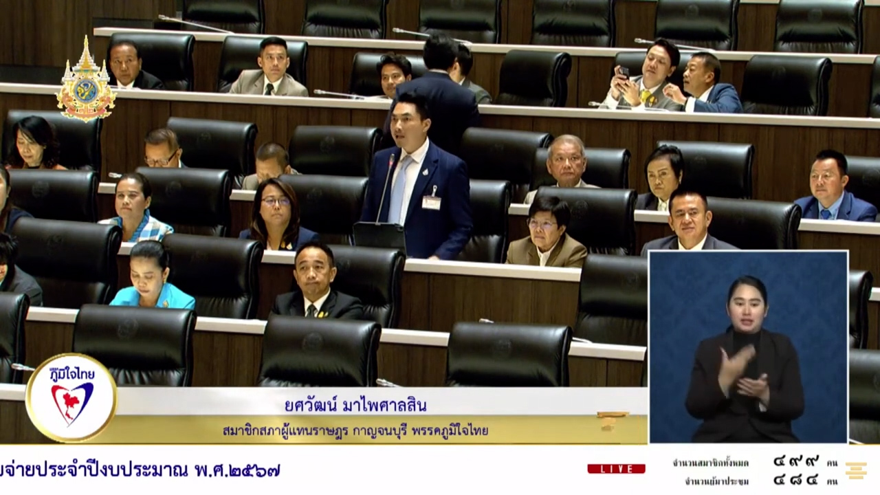 "ยศวัฒน์" สส.เมืองกาญฯ สะท้อน ปัญหาที่ดินทำกิน และเอกสารสิทธิ์ ย้ำ ! หนุน พ.ร.บ.งบประมาณ 67