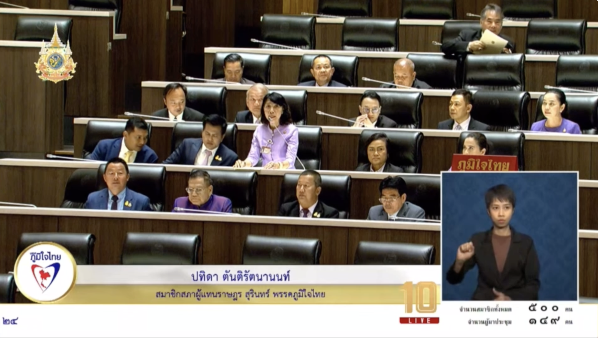 “สส.ปทิดา” หารือสภาฯ ตลาดอาเซียน จ.สุรินทร์ หมดสัญญา และ อบต.ไม่ต่ออายุเพราะนำของเสีย ลงอ่างเก็บน้ำห้วยด่าน จี้ รมว.ทรัพยากรฯ ตรวจสอบการดำเนินการของตลาดด้วย