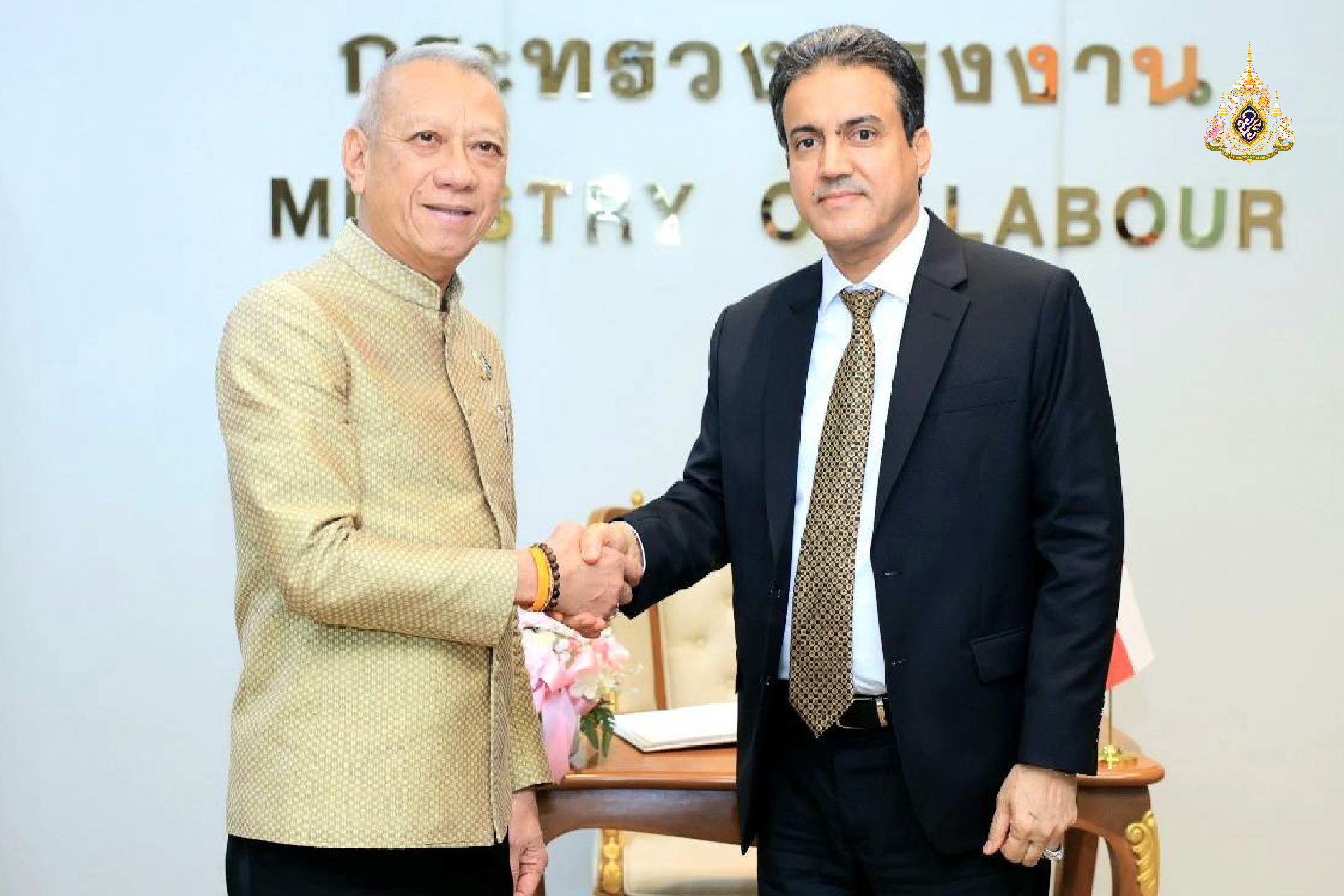 ต้อนรับทูตโอมาน ส่งแรงงานนับพันคน ชวนลงทุนในไทย