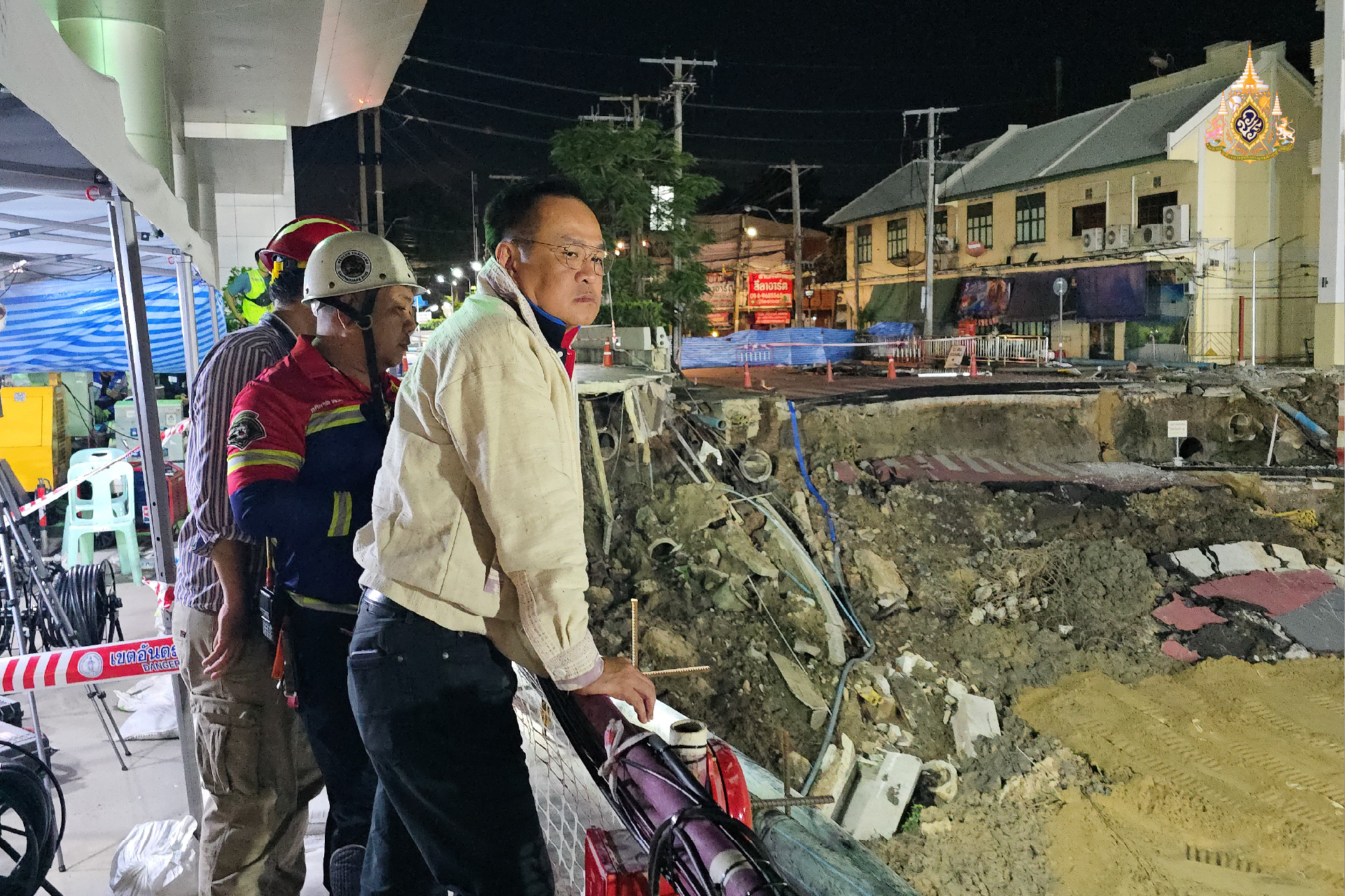 ตรวจจุดถนนยุบสามเสน  กำชับเร่งแก้ปัญหาเพื่อความปลอดภัยประชาชน