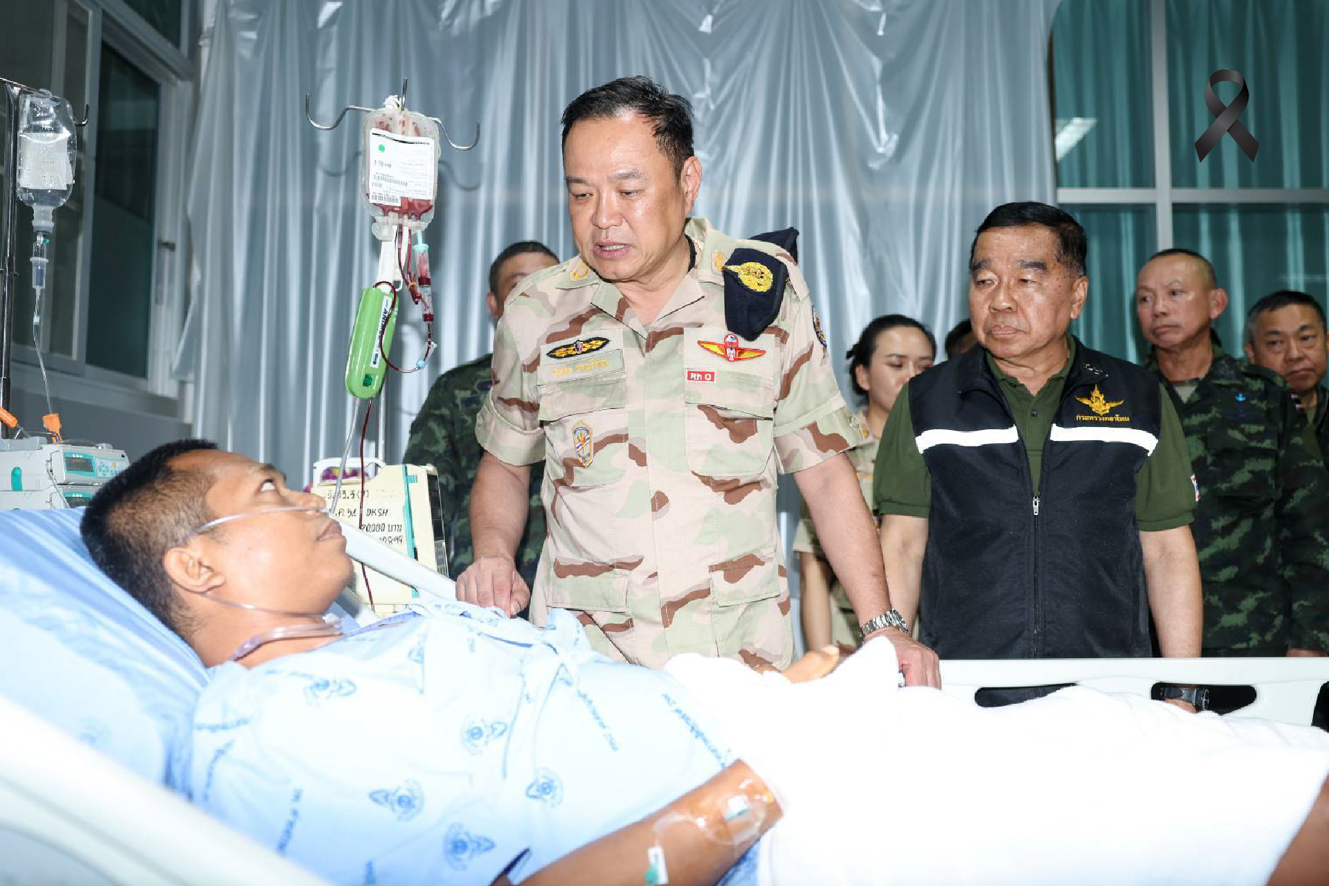 นายกฯ เยี่ยมทหารบาดเจ็บ เห็นใจ พร้อมรับผิดชอบดูแลเต็มที่