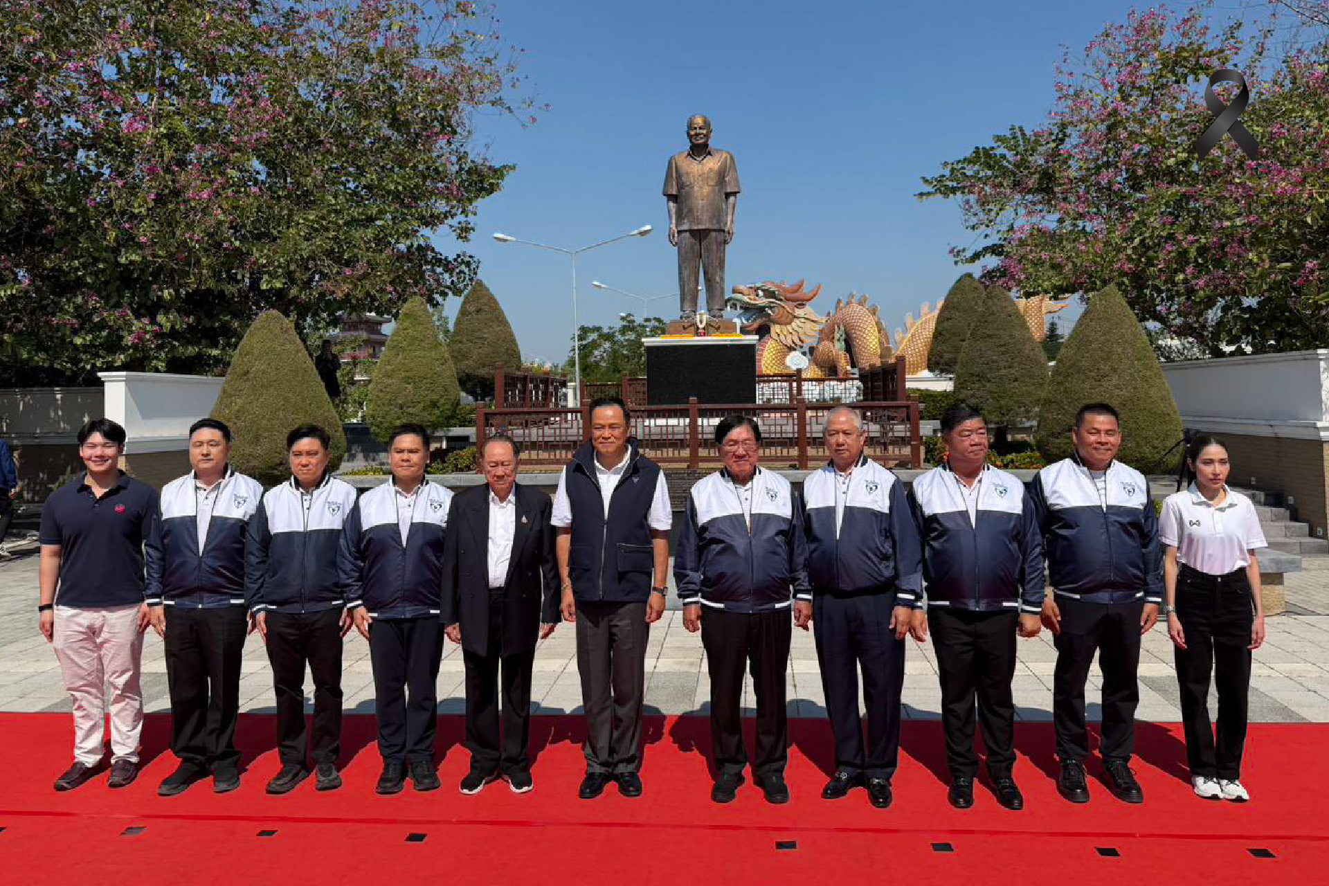 ไหว้อนุสาวรีย์บรรหาร พา "วราวุธ"   ร่วมทัพภูมิใจไทย ตามคำสั่ง 20 ปีก่อน